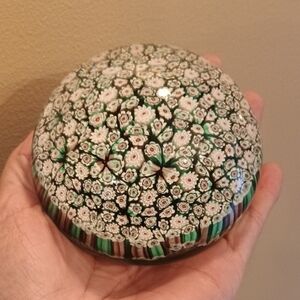 Murano Millefiori Glass Paperweight